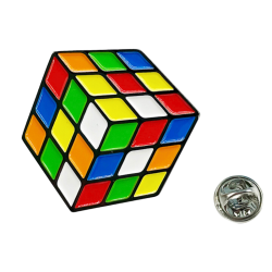 Colorful Scrambled Cube Brooch – Alloy Soft Enamel → MasterCubeStore
