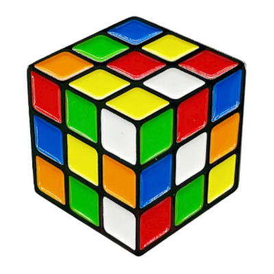 Colorful Scrambled Cube Brooch – Alloy Soft Enamel → MasterCubeStore