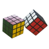 Professor Magic Cube Grid Pattern Puzzle Eraser Black (2-in-1 Pack)