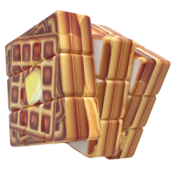 Calvin's Puzzle Yummy Waffle 3x3 Cube - Novelty Fo → MasterCubeStore Calvin's Puzzle Yummy Waffle 3x3 Cube - Novelty Fo → MasterCubeStore
