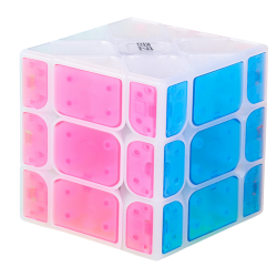 QiYi Ice Amber 3x3 Fisher Cube Tiled Transparent → MasterCubeStore