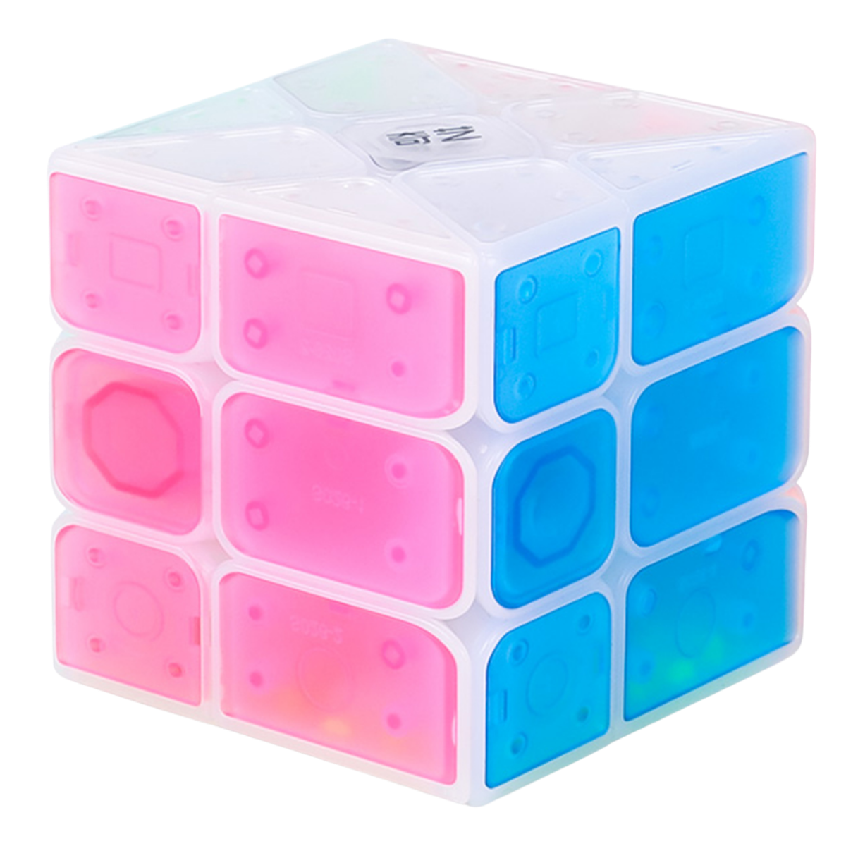 QiYi Ice Amber 3x3 Windmill Cube Tiled Transparent → MasterCubeStore