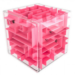 MoYu Mini 3D Maze Puzzle Cube Pink