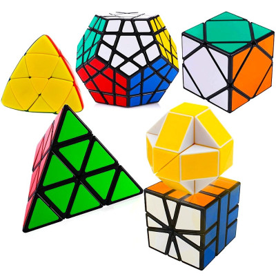ShengShou 6 Magic Cubes Bundle - Skewb, Megaminx, Pyraminx, Mastermorphix, SQ-1, Magic Snake