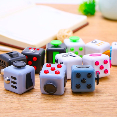 Fidget Cube Blue Gray Black Mastercubestore