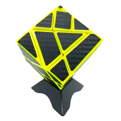Ninja Ghost Cube Yellow (Carbon Stickers) → MasterCubeStore