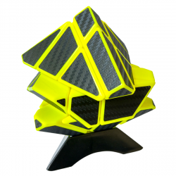 Ninja Ghost Cube Yellow (Carbon Stickers) → MasterCubeStore